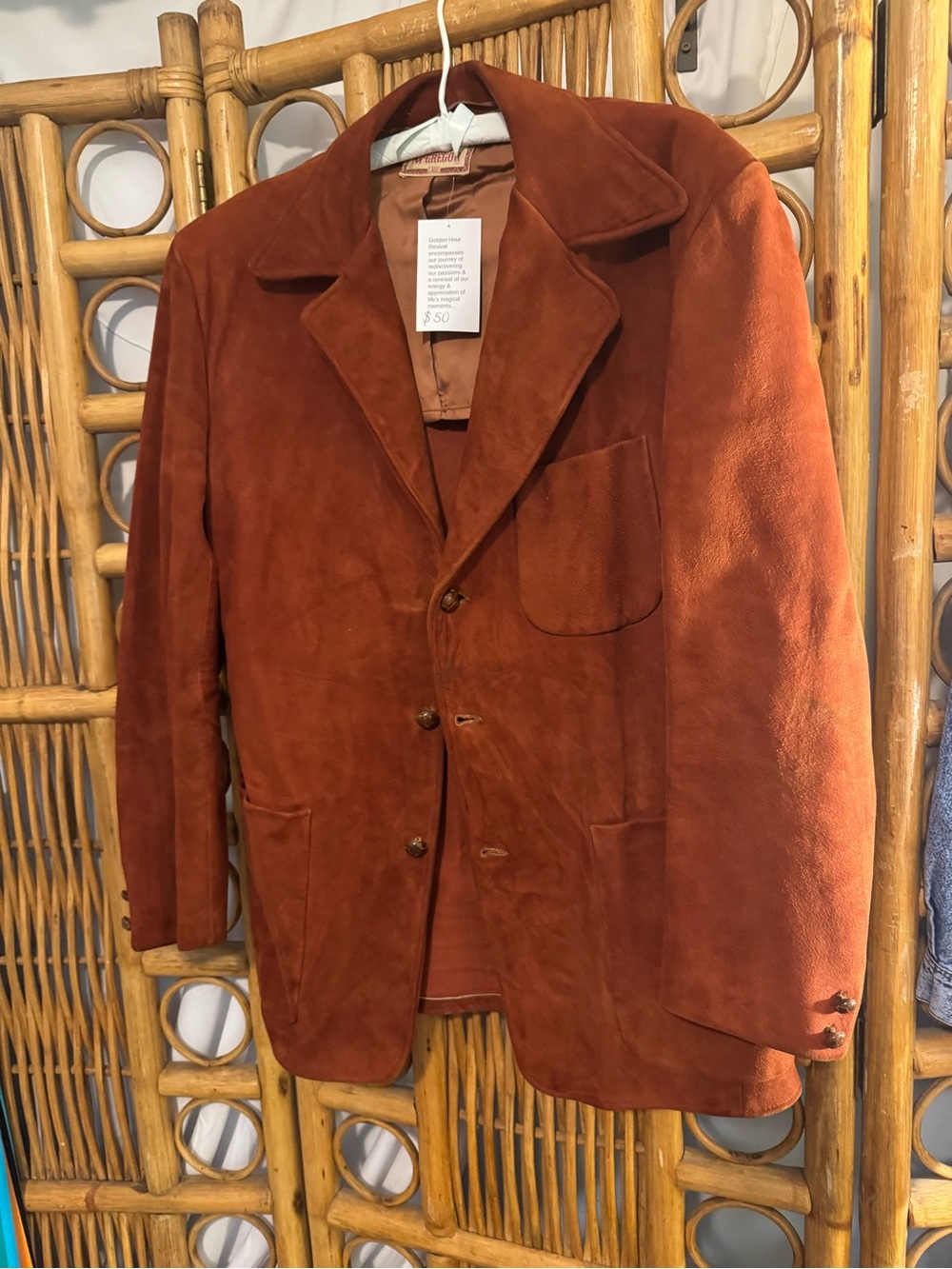 McGregor Brown Jacket with Red and Green Embroidered Label